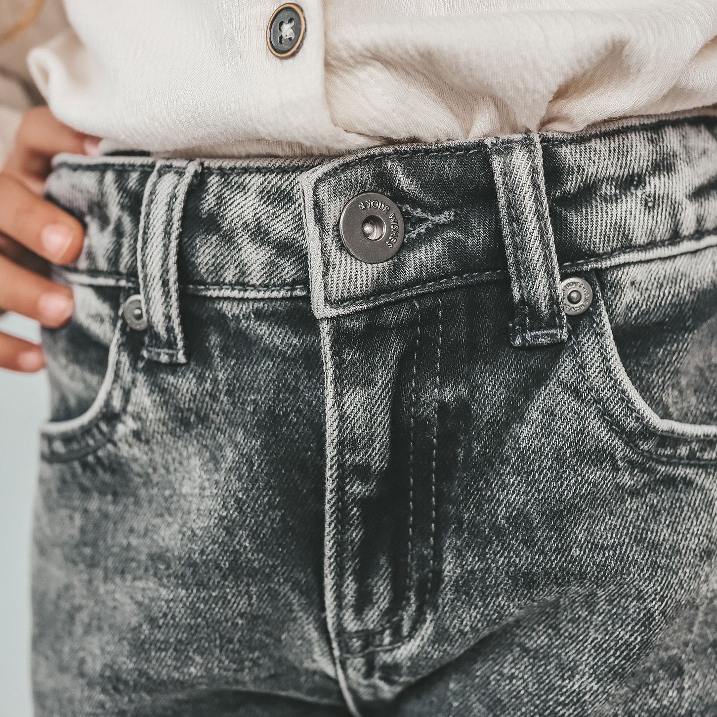 Jeans Wide Leg Glitter - Afbeelding 4