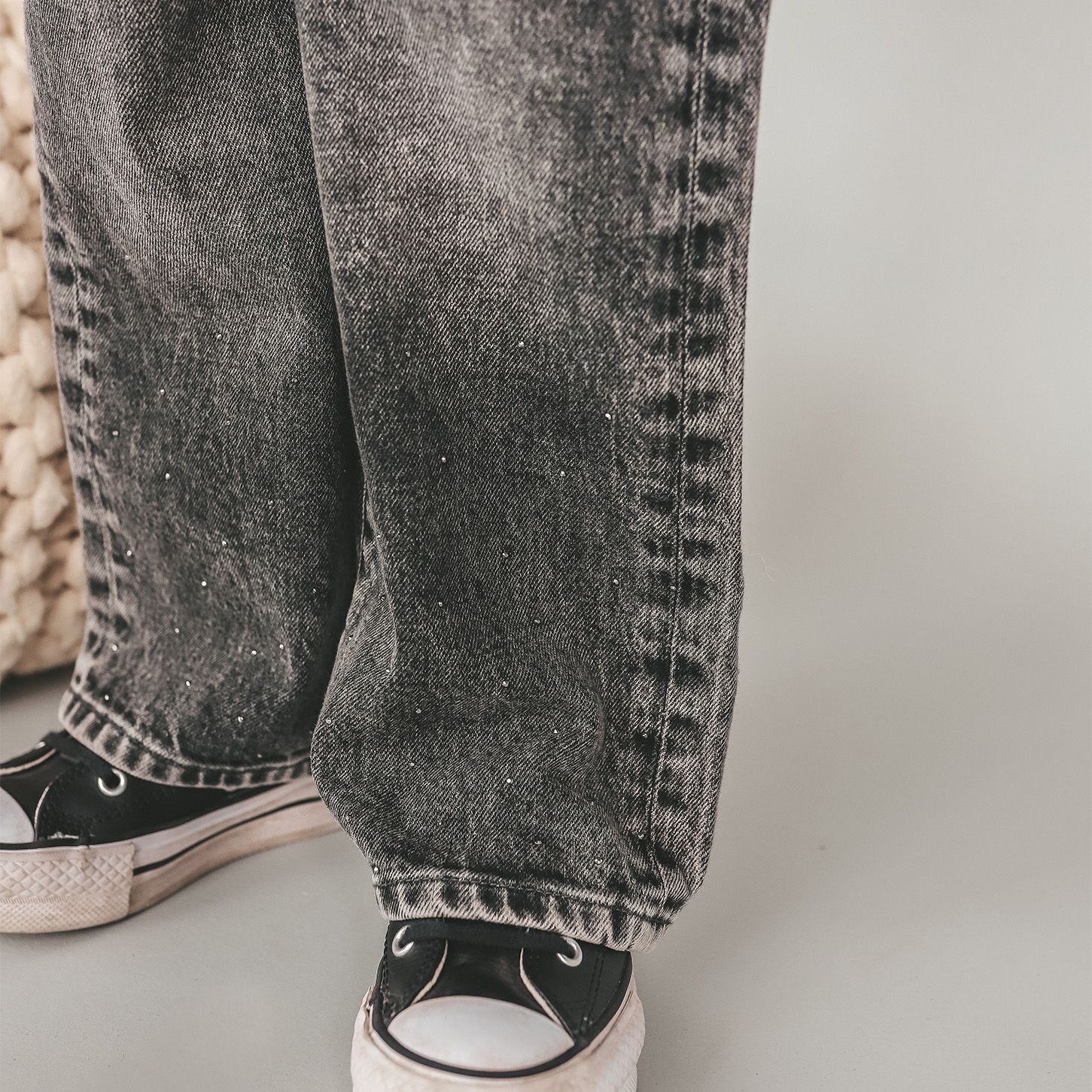 Jeans Wide Leg Glitter - Afbeelding 6