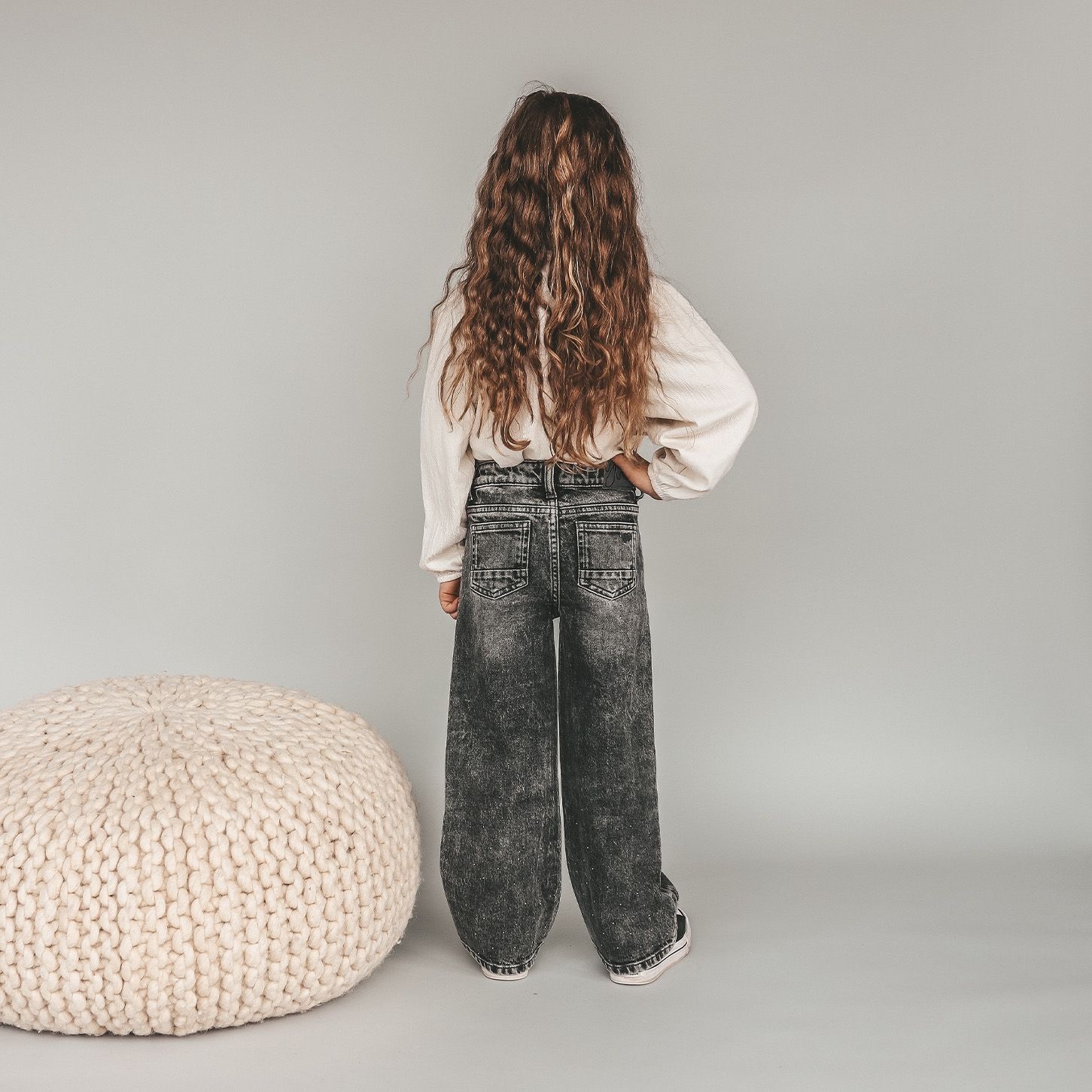 Jeans Wide Leg Glitter - Afbeelding 3