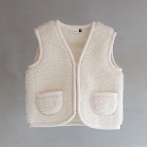 Kinderbodywarmer Wol Off-White